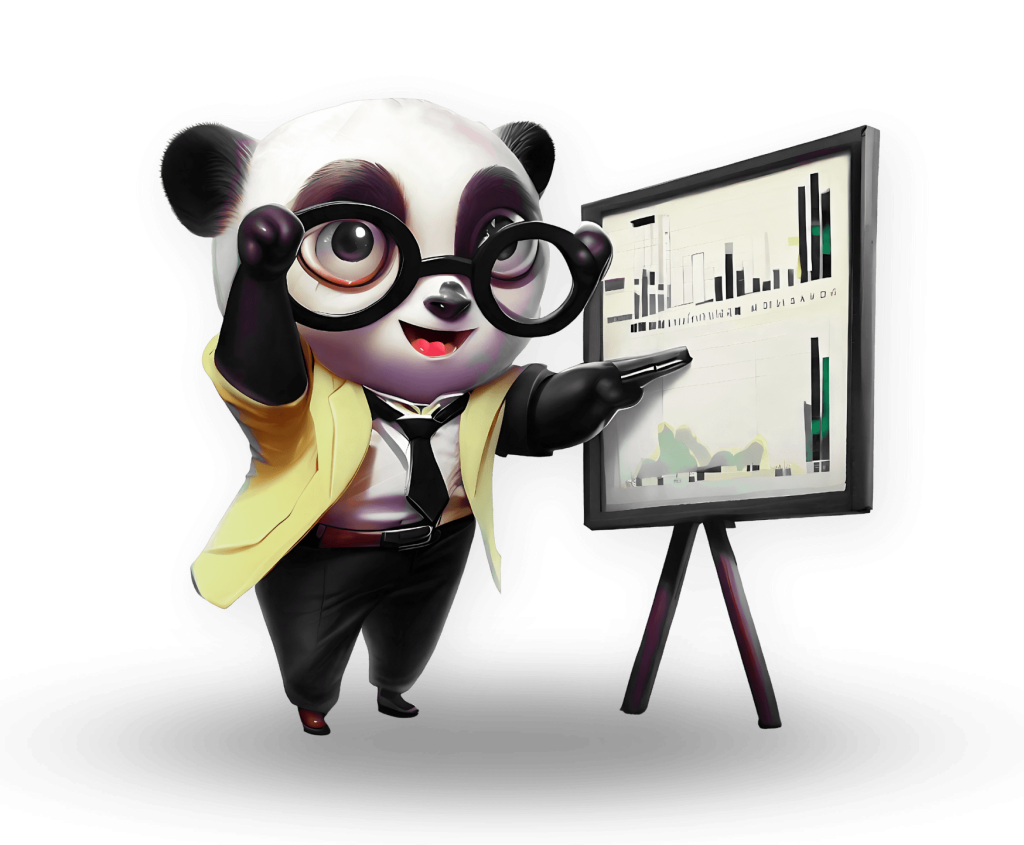 Panda Image Demonstrating Charts - The Google Tag Manager