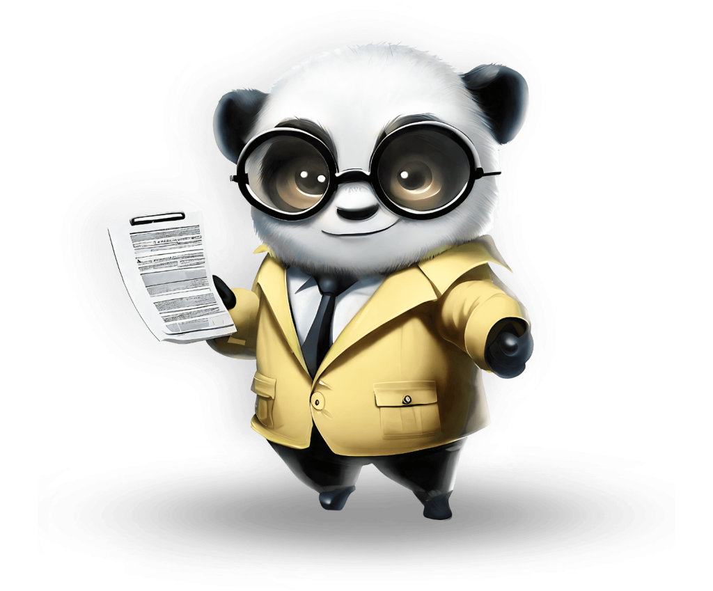 Panda Image Hold Paper With Data - The Google Data Studio